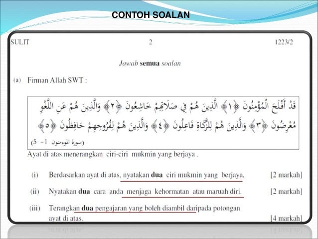 Contoh Soalan Tajwid Spm - Soalan ca