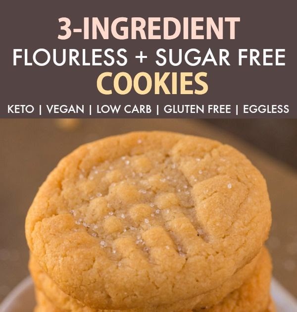 3 Ingredient Peanut Butter Cookies No Egg : Easy Peanut Butter Cookies Well say Five ingredients ...