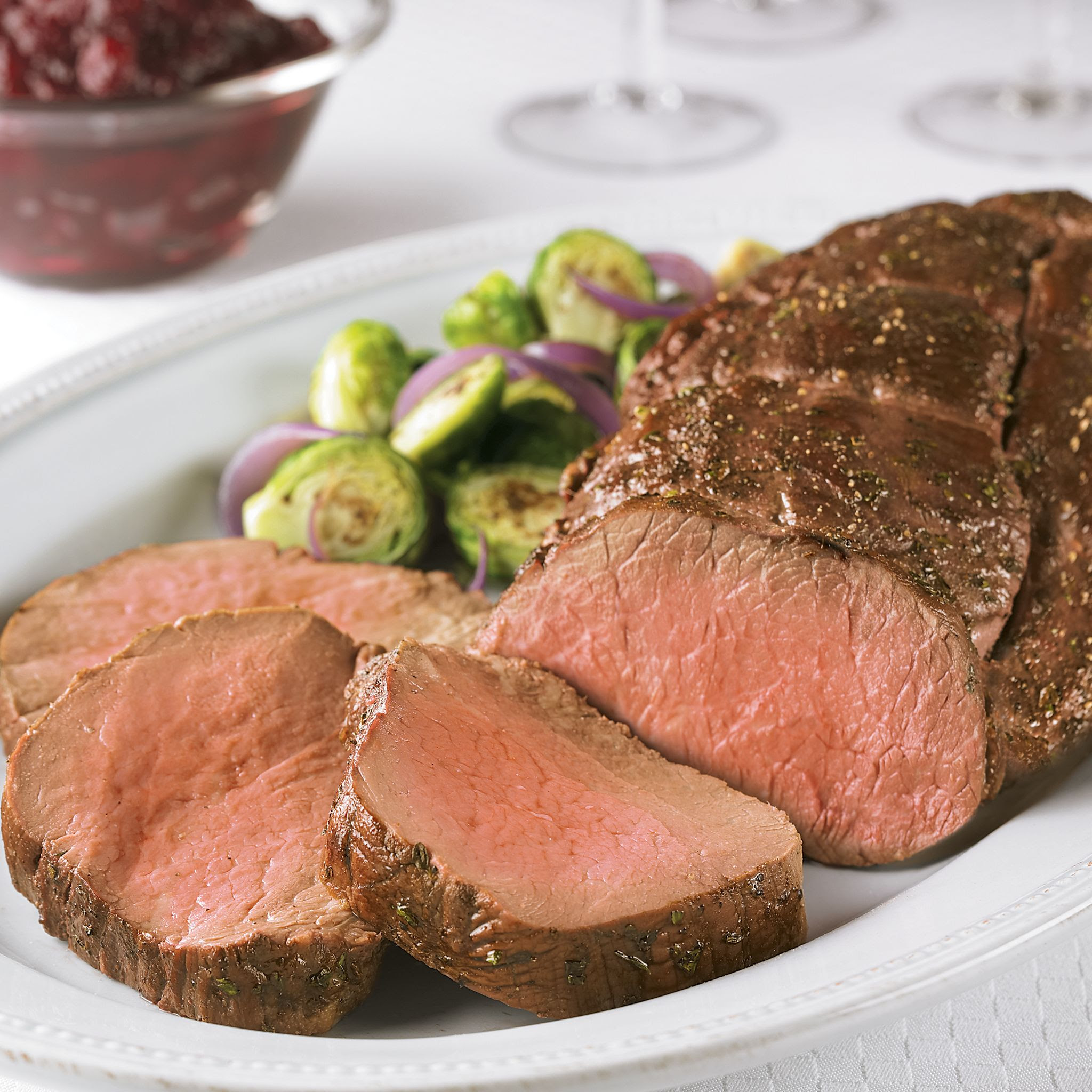 Place beef on rack set over large rimmed baking sauce. Beef Tenderloin With Easy Cranberry Balsamic Sauce