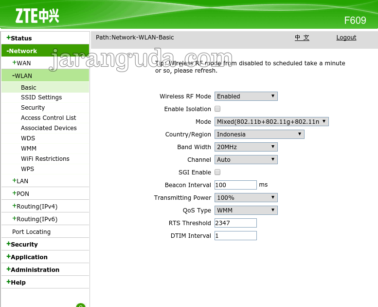 Username Dan Password Zte F609 Indihome Terbaru 2020 ...