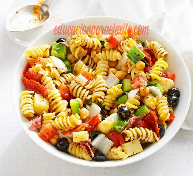Cool and set aside in a large bowl. Rainbow Antipasto Pasta Salad Vegan Recipe Educacionparaelexito
