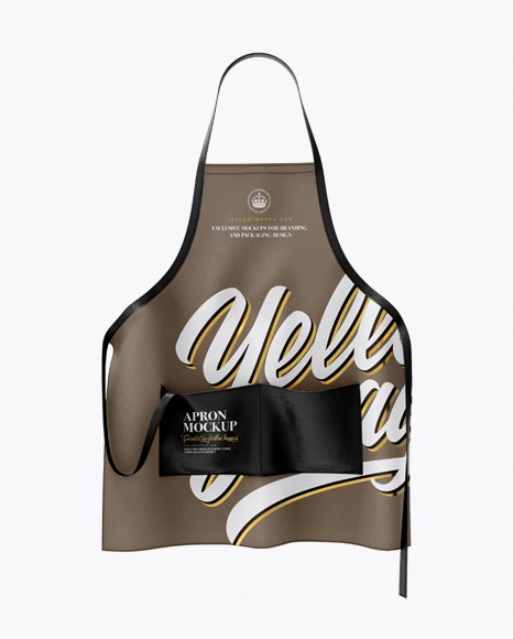Download Apron With Leather Parts PSD Mockup Front View - Apron ...