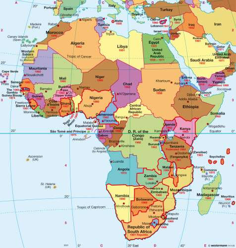 Where i have mentioned all the countries of africa and location of countries. Maps Africa Political Map Diercke International Atlas