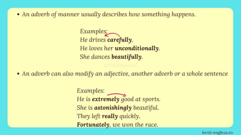 List of sentences that using adverbs of manner given here. The Adverbs Of Manner Rules Of Forming And Using The Adverbs Of Manner