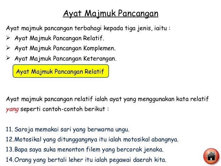 Contoh Ayat Majmuk Gabungan Ayat Dengan Ayat - J K A T L V