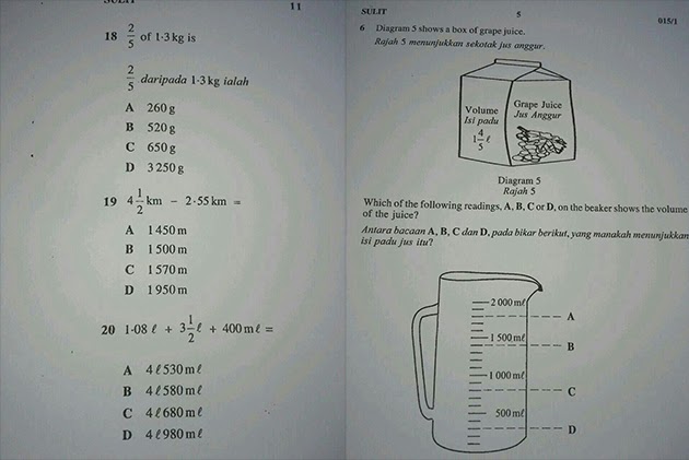 Contoh Soalan Aplikasi Sains Upsr - Harga 11