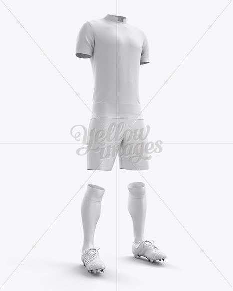 Download Download Men's Full Soccer Kit with Mandarin Collar Shirt ...