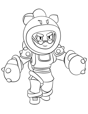 Brawl Stars Coloring Pages Frank Coloring And Drawing - desenho de brawl stars rosa