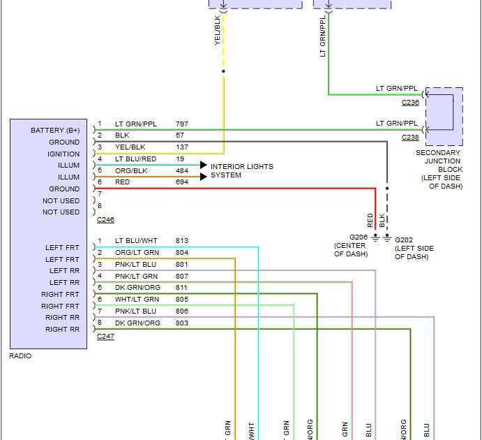 2000 Ford Mustang Gt Stereo Wiring Diagram