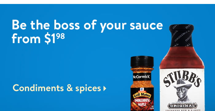 Get great sauces. Be the boss of your sauce!