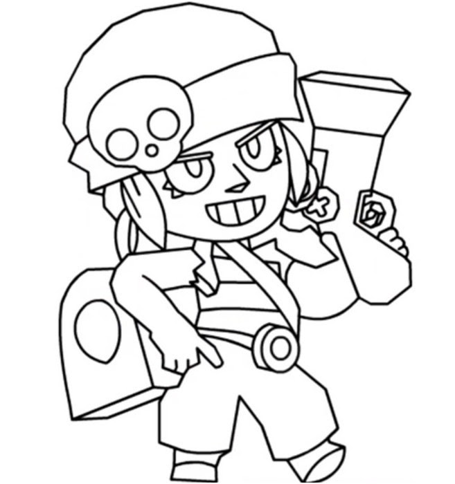 Brawl Stars Coloring Pages Poco Coloring And Drawing - desenho do poco brawl stars para colorir