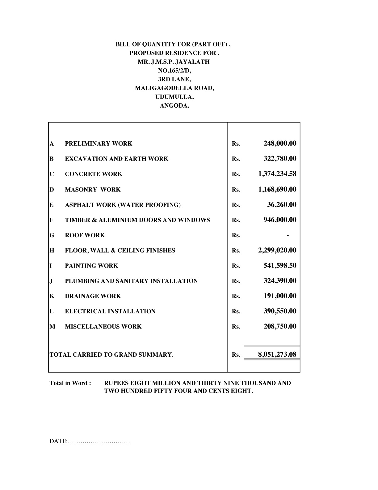 Here are our templates closely related to bill of quantities excel format. House Plan Sri Lanka Nara Engineering House Planing Boq Bill Of Quantities