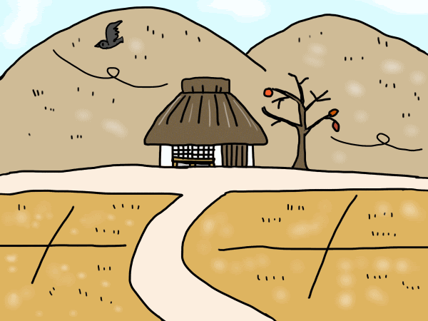 無料イラスト画像 50 まんが 日本 昔ばなし 昔話 家 イラスト