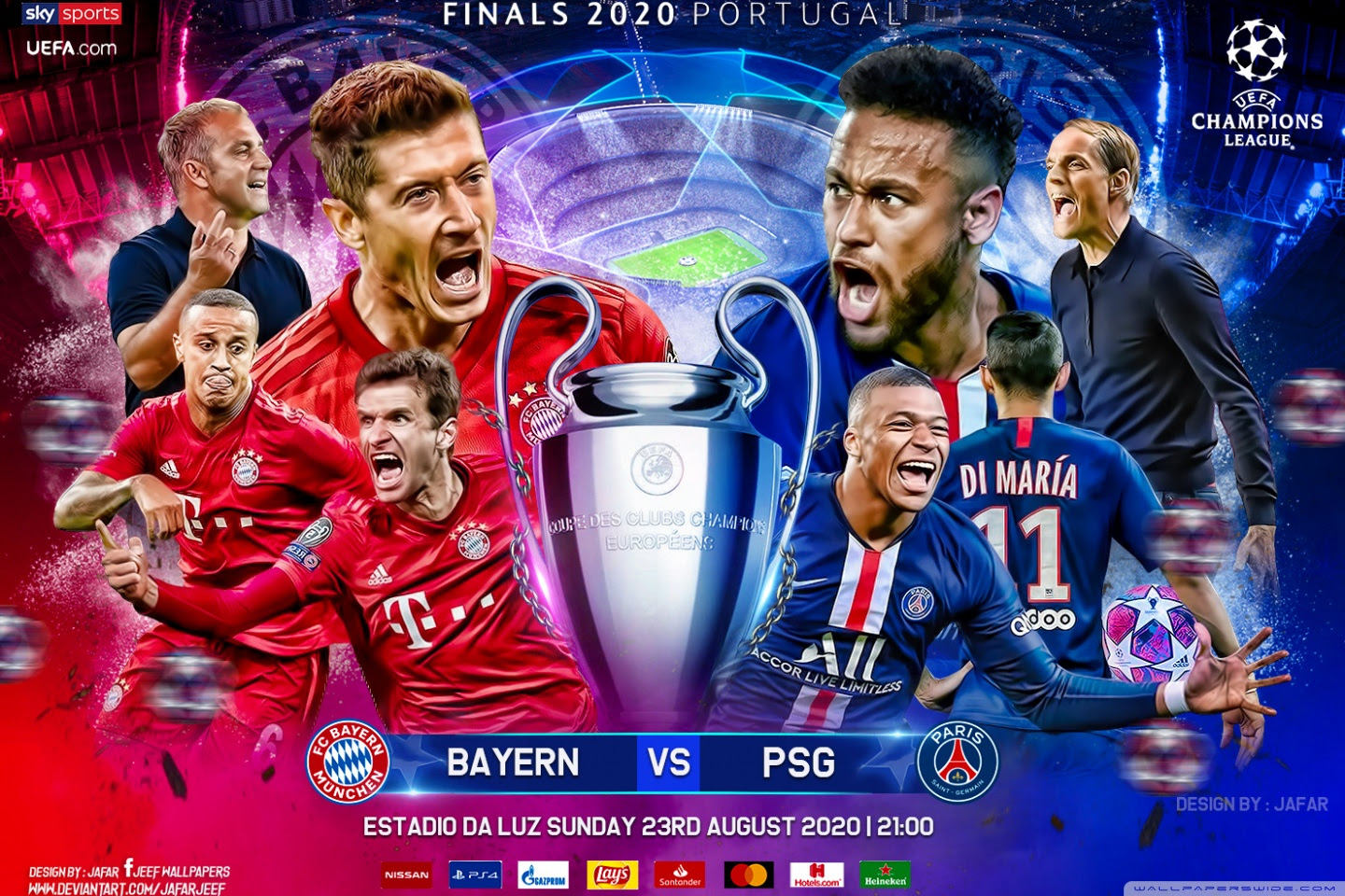 Feel free to send us your own wallpaper and we will consider adding it to appropriate category. Bayern Munchen Paris Saint Germain Champions League Final Ultra Hd Desktop Background Wallpaper For