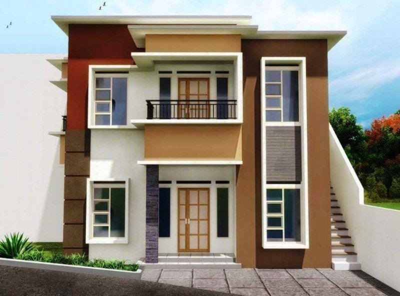 Inspirasi 43 Gambar Desain  Rumah  Minimalis  2  Lantai  Tampak  Depan