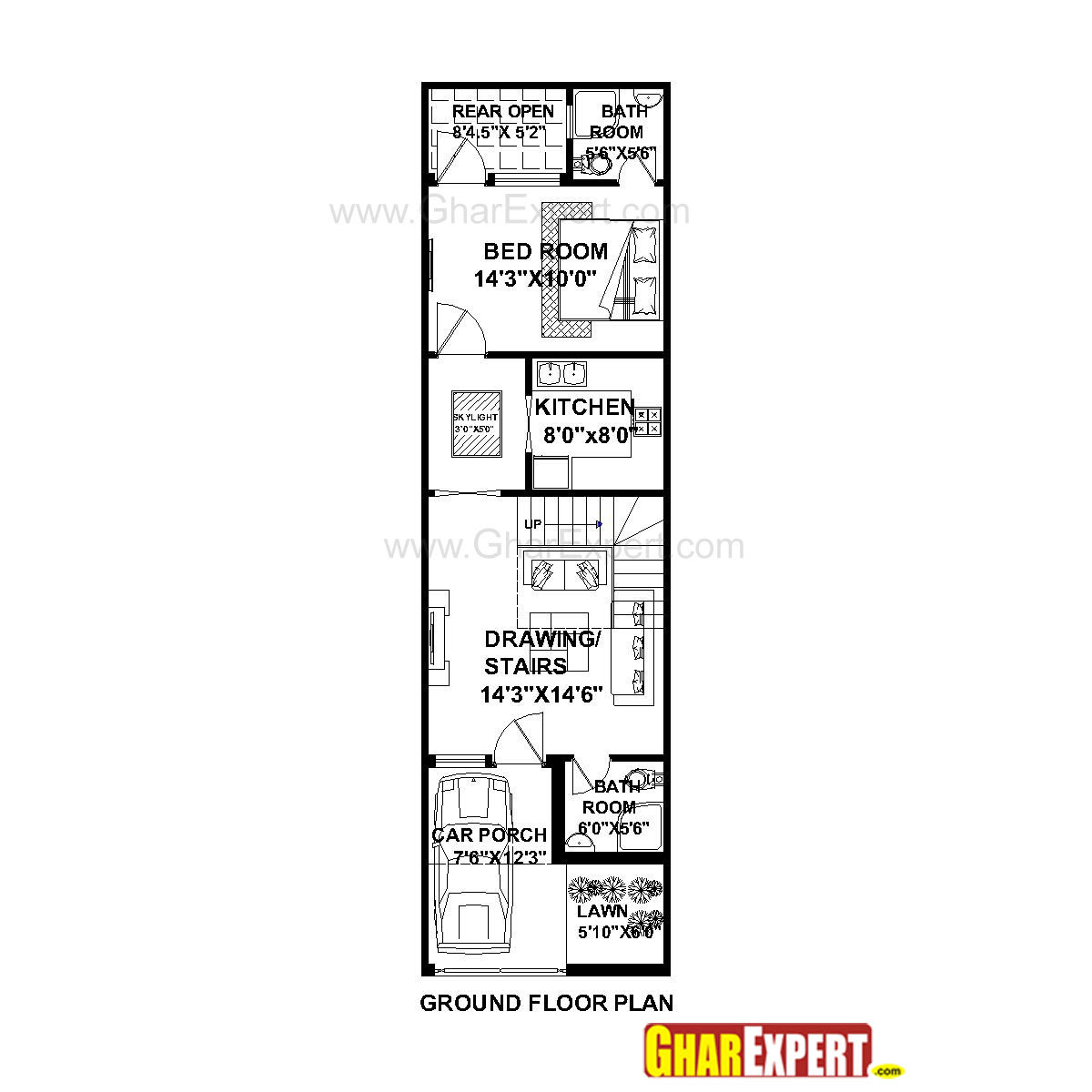 Popular Style 45 House Plan Drawing 15 X 50