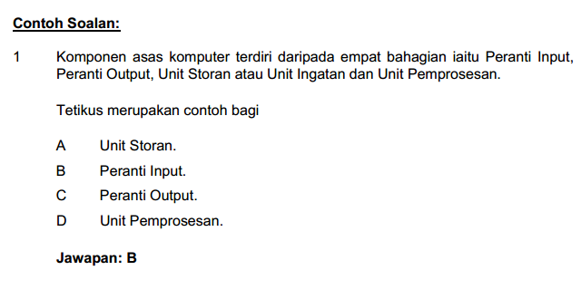 Contoh Soalan Matematik Ujian Psikometrik Pembantu 
