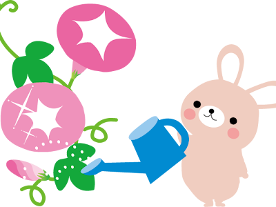 【印刷可能】 かわいい 夏 朝顔 イラスト 196357
