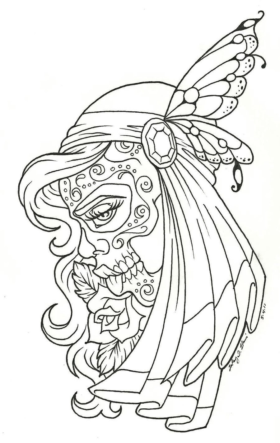 Download Free Printable Tattoo Coloring Pages For Adults Coloring And Drawing
