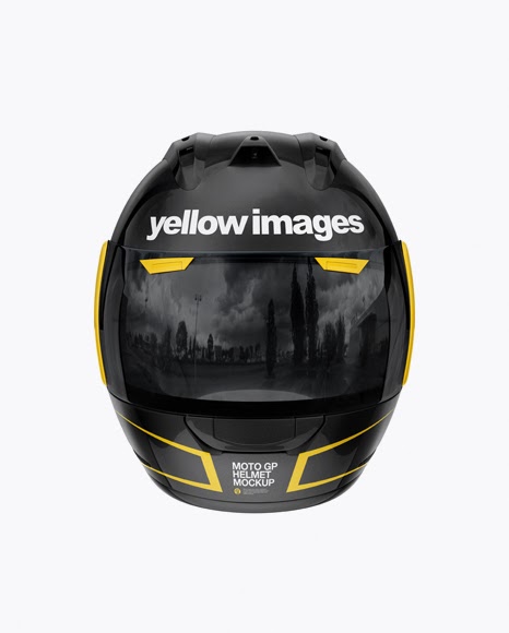 Download Moto GP Helmet PSD Mockup Front View