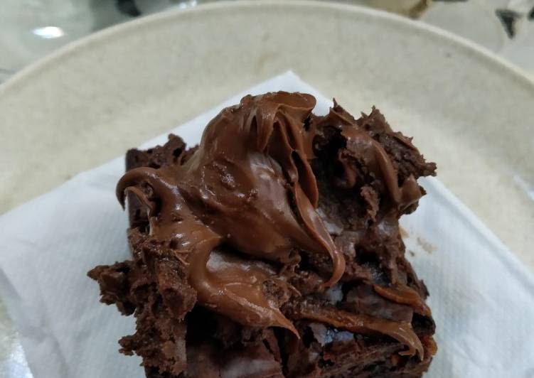 Tutorial membuat Coklat atas Brownies - Resepi Kuliner Melayu