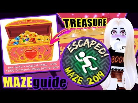 Maze Guide Badge Treasure Chest Locations Royale High Autumn Town 2019 Update - autumn town maze roblox royale high maze map