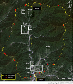 Political Prison Camp No. 15, Yodok, South Pyongan –Overview Analysis courtesy of Amnesty International / © Digital Globe