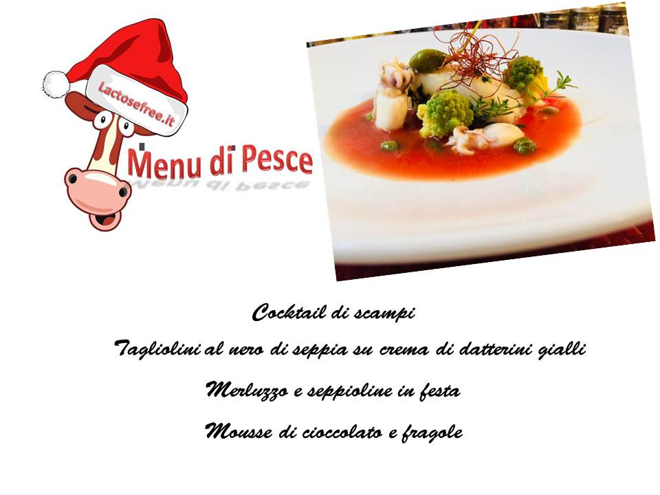Un abbinamento vincente per tutte le portate, dall'antipasto al secondo, che in questa ricetta vi proponiamo per un flan. Menu Di Natale Senza Lattosio A Base Di Pesce Ricette Senza Lattosio