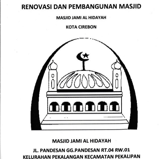 Contoh Cover Proposal Pembangunan Masjid - Contoh Akulturasi