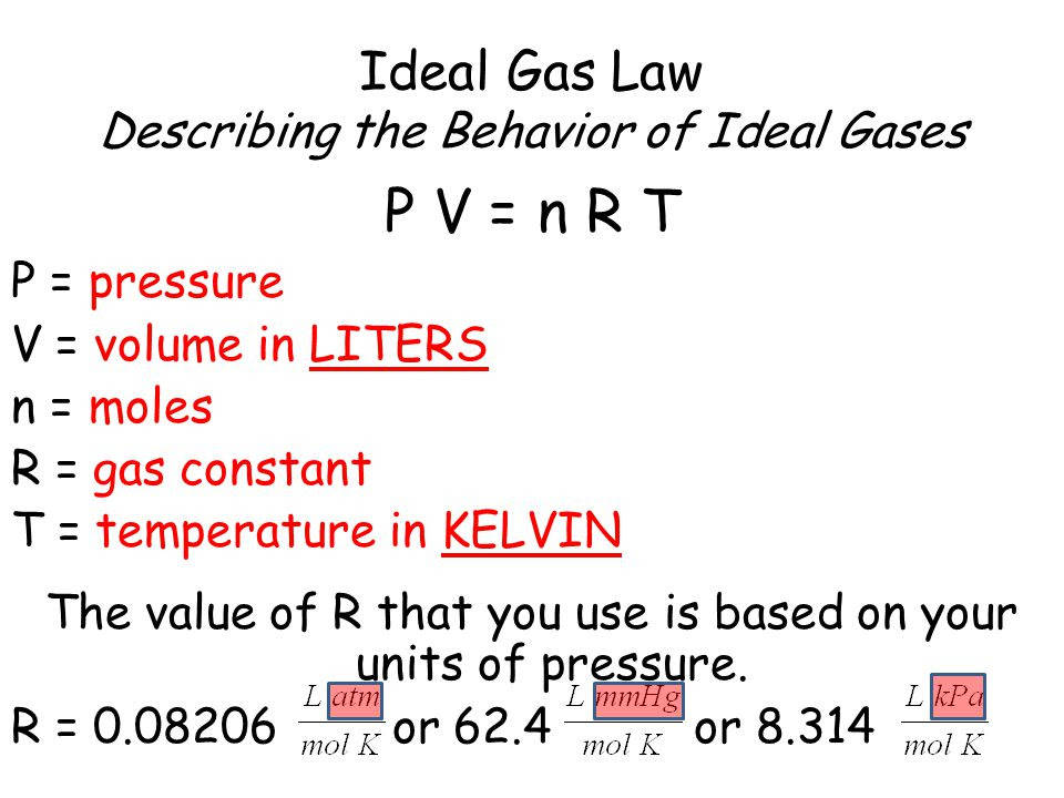 91 INFO R IDEAL GAS CONSTANT TUTORIAL WITH VIDEO - * Ideal