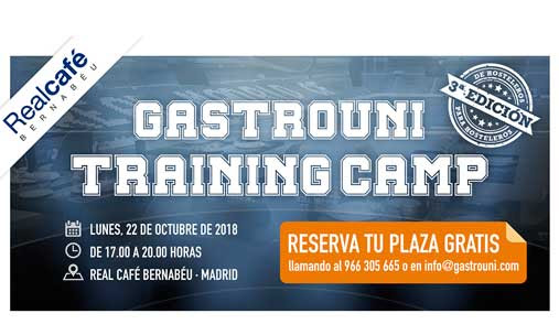 III Gastrouni Training Camp: jornada gratuita para profesionales de la hostelería, en Madrid