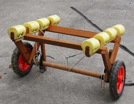 canoe or kayak cart plans - woodwork city free woodworking