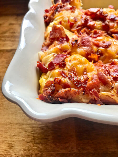 More meats are welcomed in this keto sausage, egg, and cheese casserole. Bacon Egg And Cheese Biscuit Bake The Skinnyish Dish