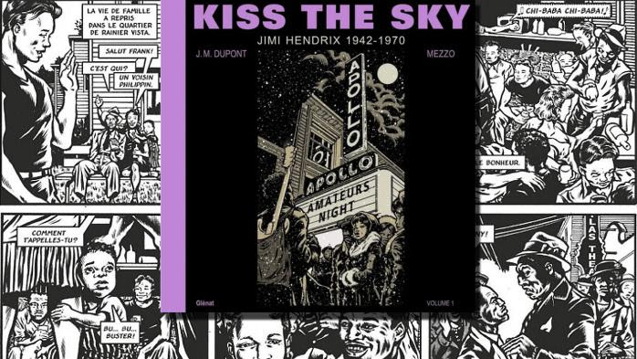 A Angoulême, l'Elvis d'or de la meilleure BD rock décerné à "Kiss the Sky" sur Jimi Hendrix de Mezzo et Dupont