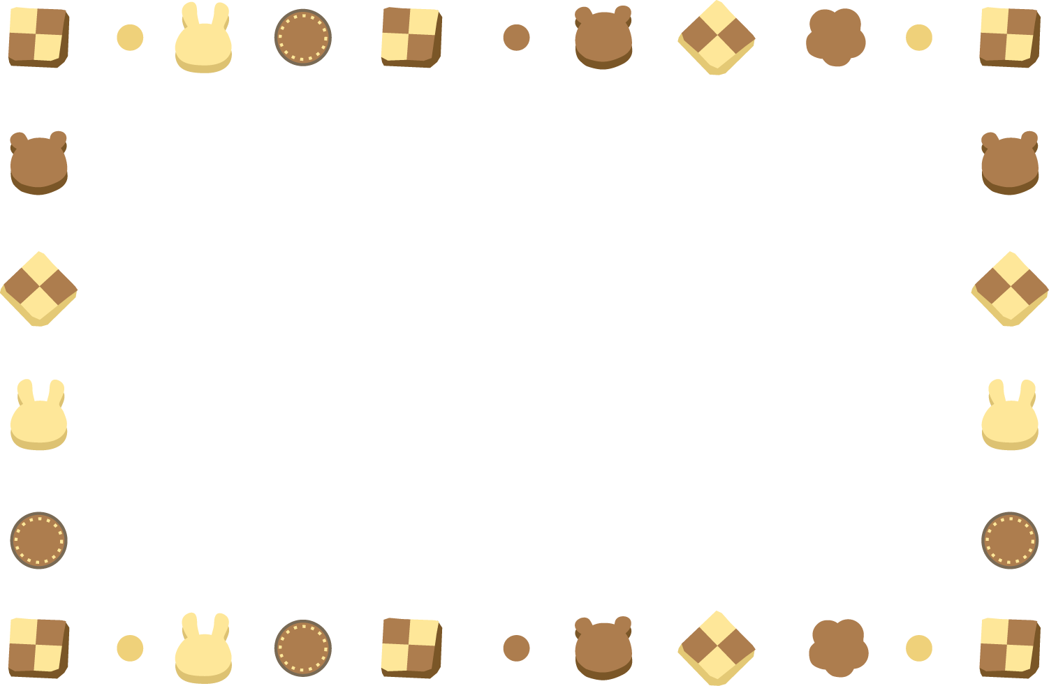 かわいいディズニー画像 心に強く訴えるお菓子 枠 イラスト 無料