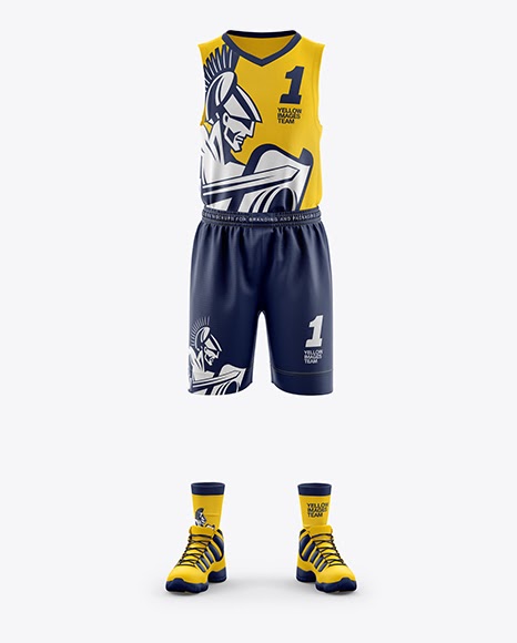 Download Mens Full Basketball Kit Jersey Mockup PSD File 209.33 MB ...