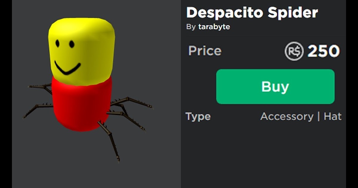 Roblox Gas Mask Hat Catalog Roblox Robux Sale - roblox script showcase despacito spider