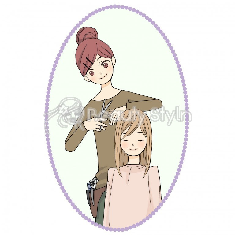 美容師 ハサミ イラスト 無料イラスト素材 かわいいフリー素材 素材のプ