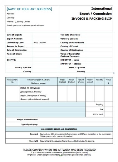20 inspirational moving invoice template