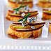 Honey, Pear, and Gorgonzola Crostini