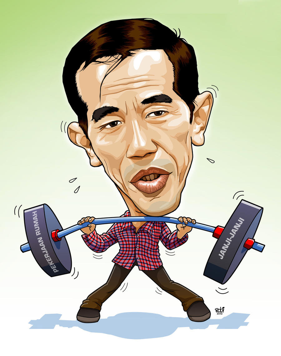 Contoh Gambar Karikatur Jokowi Xmast 2