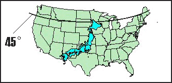 Map showing the latitude and longitude of japan. Relations Between The United States And Japan Facts And Details