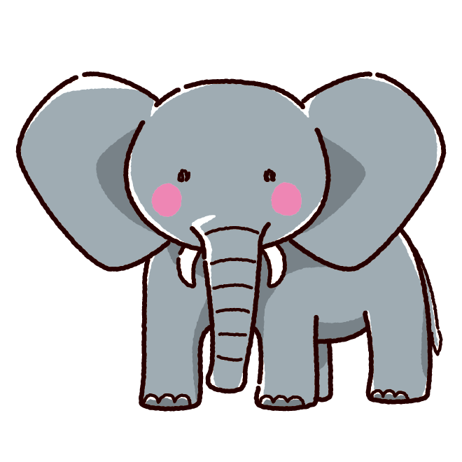 70以上 かわいい 簡単 ぞう イラスト ここで最高の画像コレクション