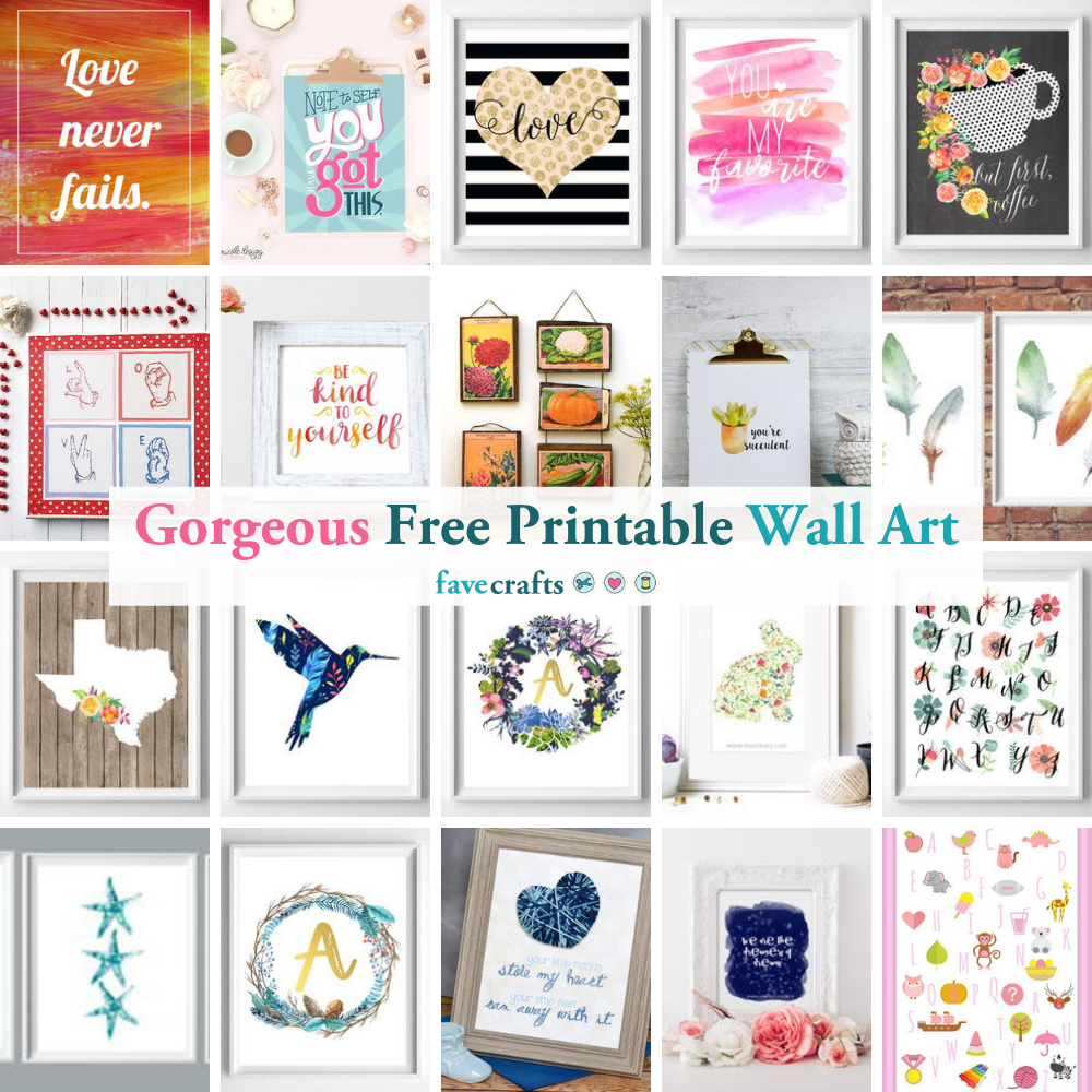 Though my mother forbade me, i ate the chocolate chip cookie anyway. 94 Gorgeous Pieces Of Free Printable Wall Art Favecrafts Com