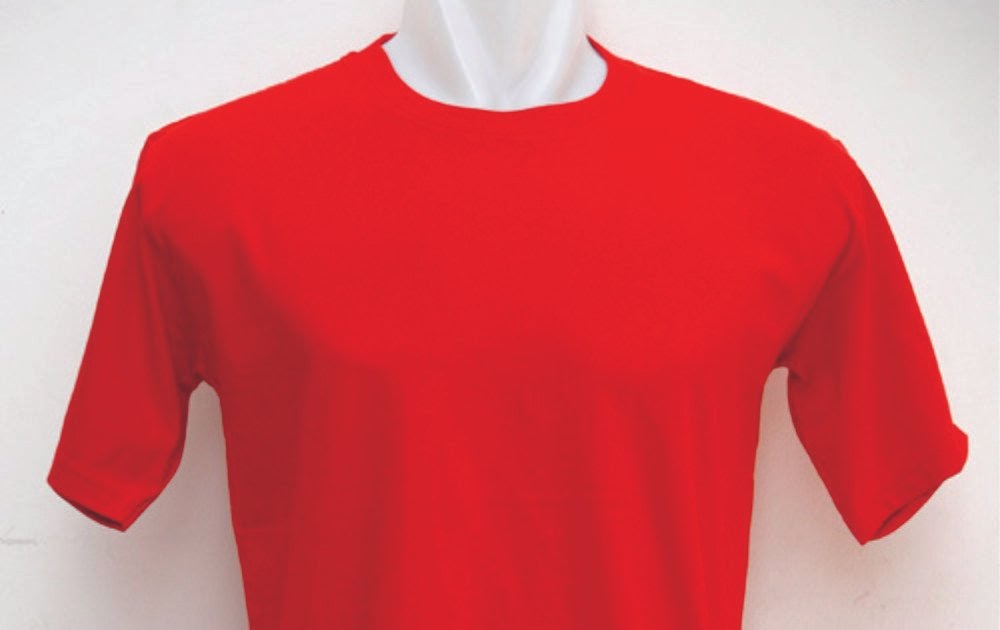 Ide 48 Gambar Kaos  Polos Merah  Maroon Depan  Belakang 