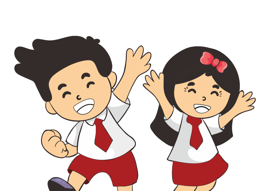 Vektor Tegak Gambar  Kartun  Anak  Sekolah  Vektor Anak  Sd