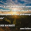 La Mort Citation Philosophique