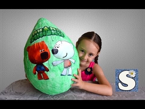 Мимимишки Большое яйцо сюрприз Открываем игрушки ...