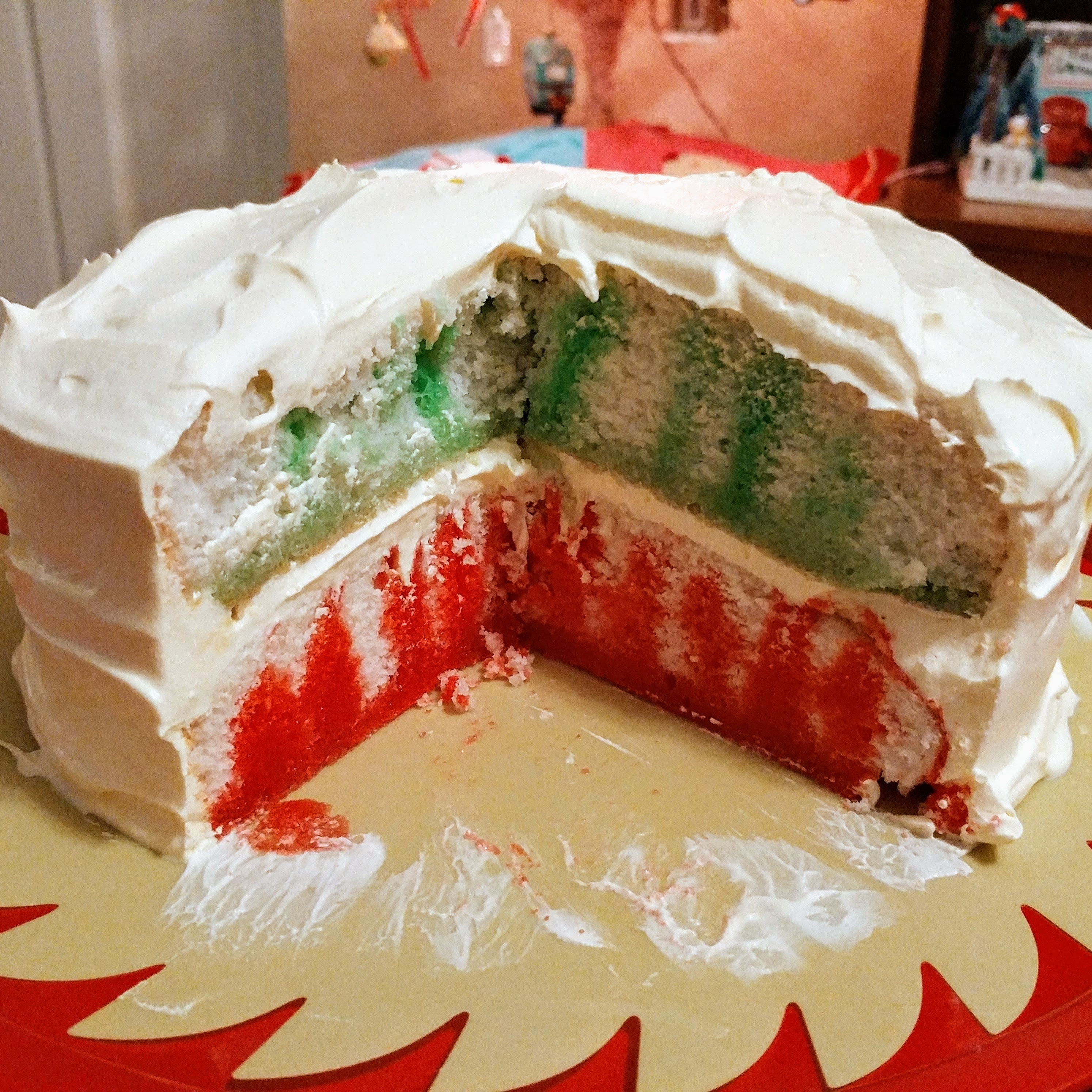 Looking for poke cake recipes? Family Favorites Friday Christmas Jello Poke Cake Meghan On The Move