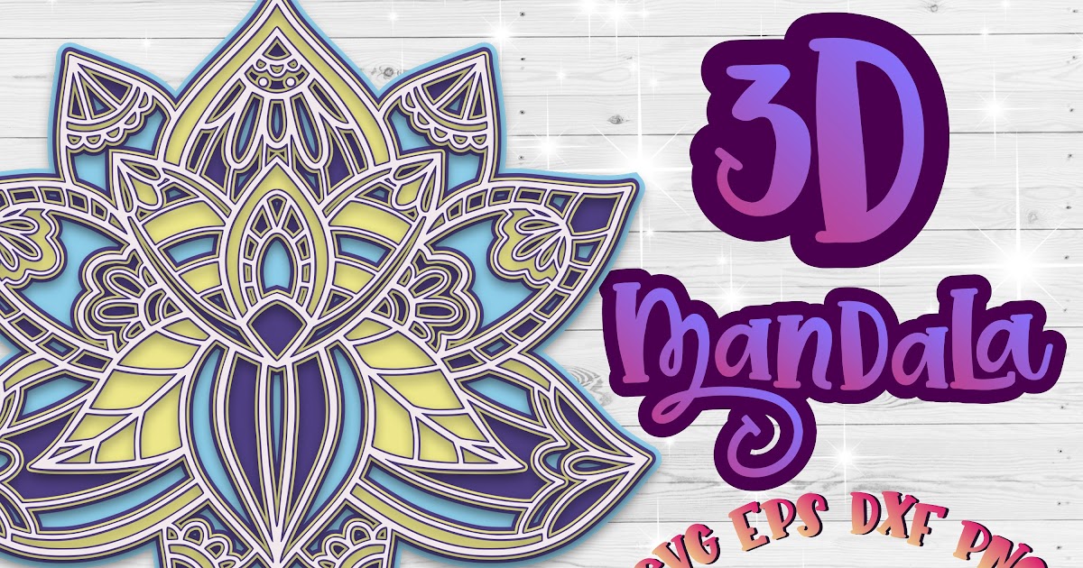 Download Layered Mandala Lady Svg For Crafters - SVG Layered